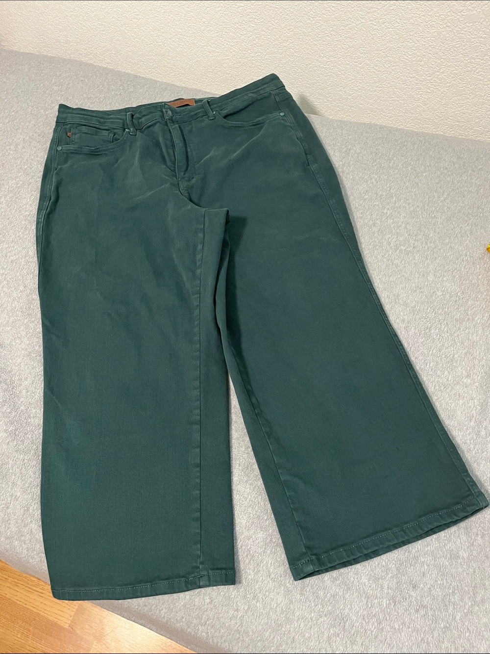 Judy Blue Cropped Ankle Jeans 20W Green - Picture 8 of 8